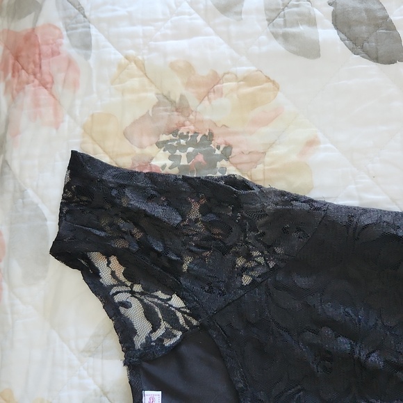 Black Cap Sleeve Tank Lace Dress Classic Classy Vintage Modest Medium Gatsby - Picture 5 of 8